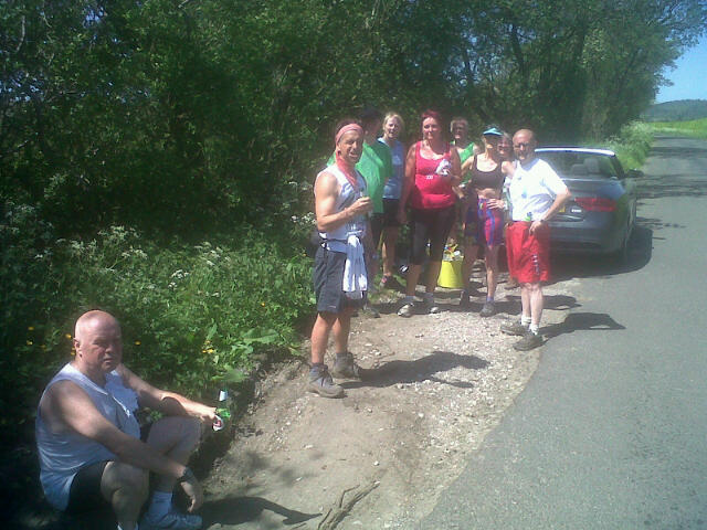 beer stop in intense heat